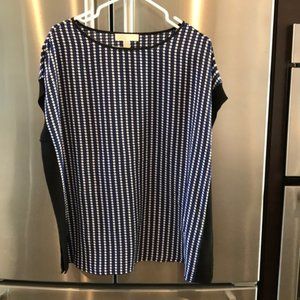 Michael Kors Short Sleeve Printed Blouse